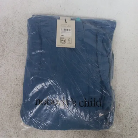 BAGGED NOBODY'S CHILD SL STARLIGHT MIDI DRESS IN MID WASH BLUE SIZE UK 8