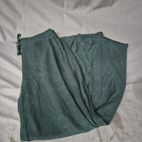 HUSH ELLE SUPERSOFT WIDE LEG JOGGERS IN DEEP GREEN SIZE S