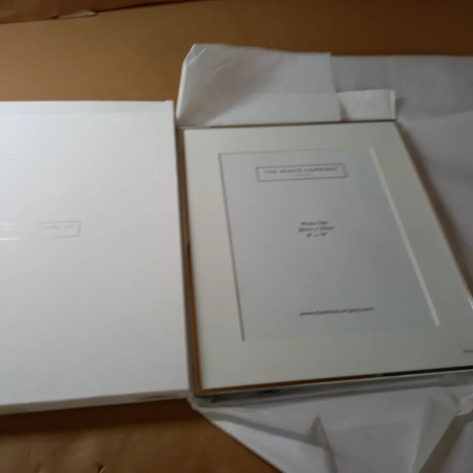 BOXED THE WHITE COMPANY FINE SILVER FRAME - 8X10"