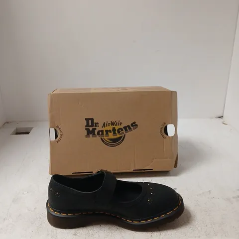 DR. MARTENS MARY JANE FLOWER – BLACK, UK 4 (EU 37) – BOXED