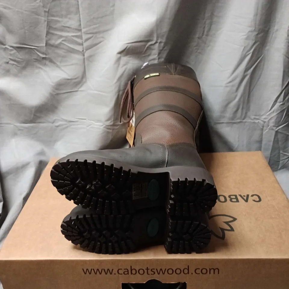 BOXED CABOTSWOOD AMBERLEY2 BOOT – OAK/BISON, UK 4 (EU 37) WOMEN'S KNEE-HIGH LEATHER BOOT