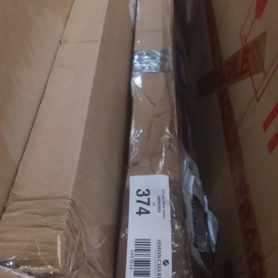 BOXED TABLE LEG X-LINE - CHROME