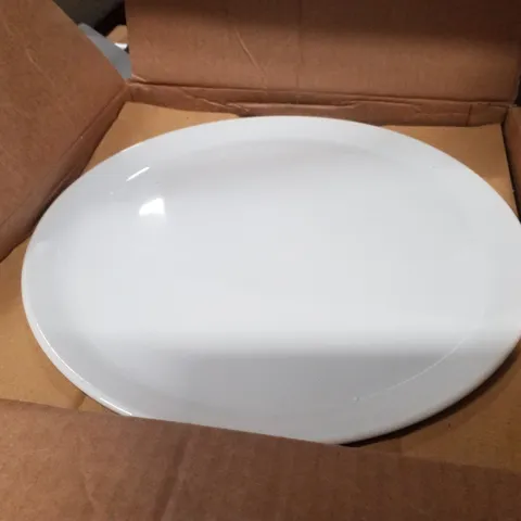 BOXED PORCELITE SET OF 6 PIZZA PLATE - WHITE 