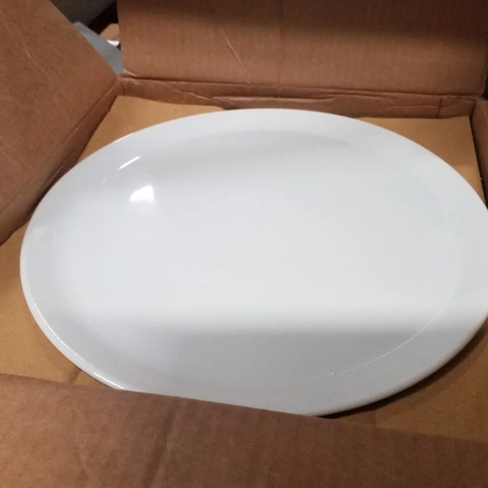 BOXED PORCELITE SET OF 6 PIZZA PLATE - WHITE 