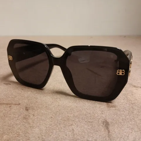 BALENCIAGA SUNGLASSES BB0387S – BLACK OVERSIZED SQUARE FRAME, 64-16-145