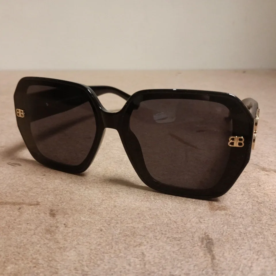 BALENCIAGA SUNGLASSES BB0387S – BLACK OVERSIZED SQUARE FRAME, 64-16-145