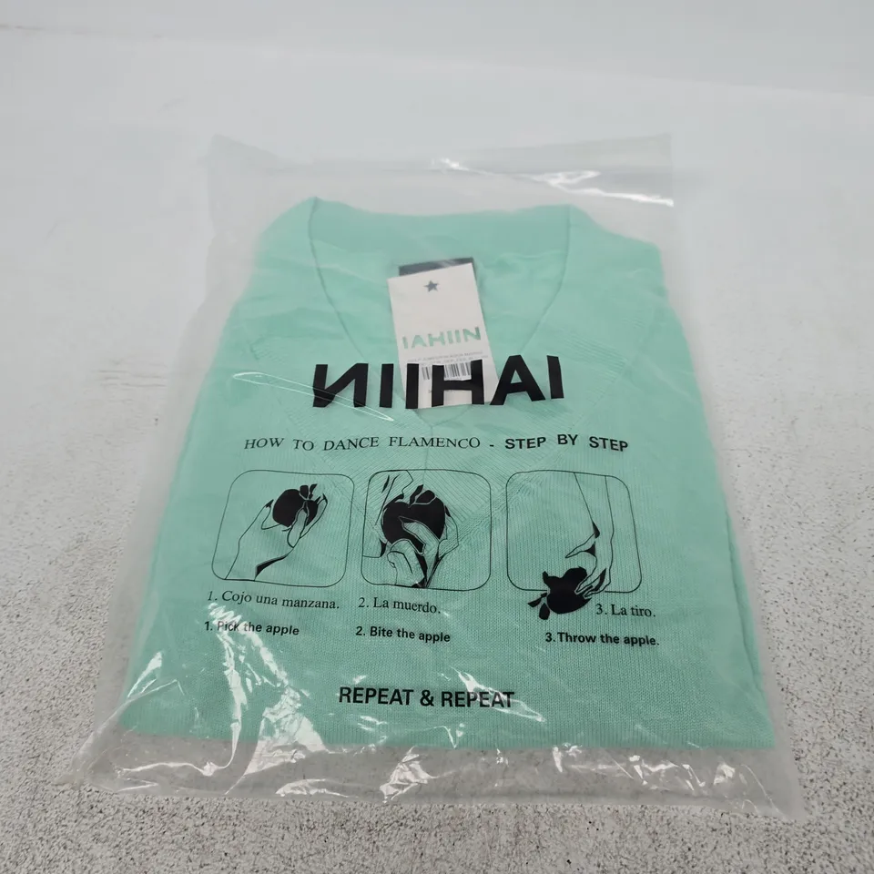 IAHIN Deep Jumper in Aqua Marine – XS