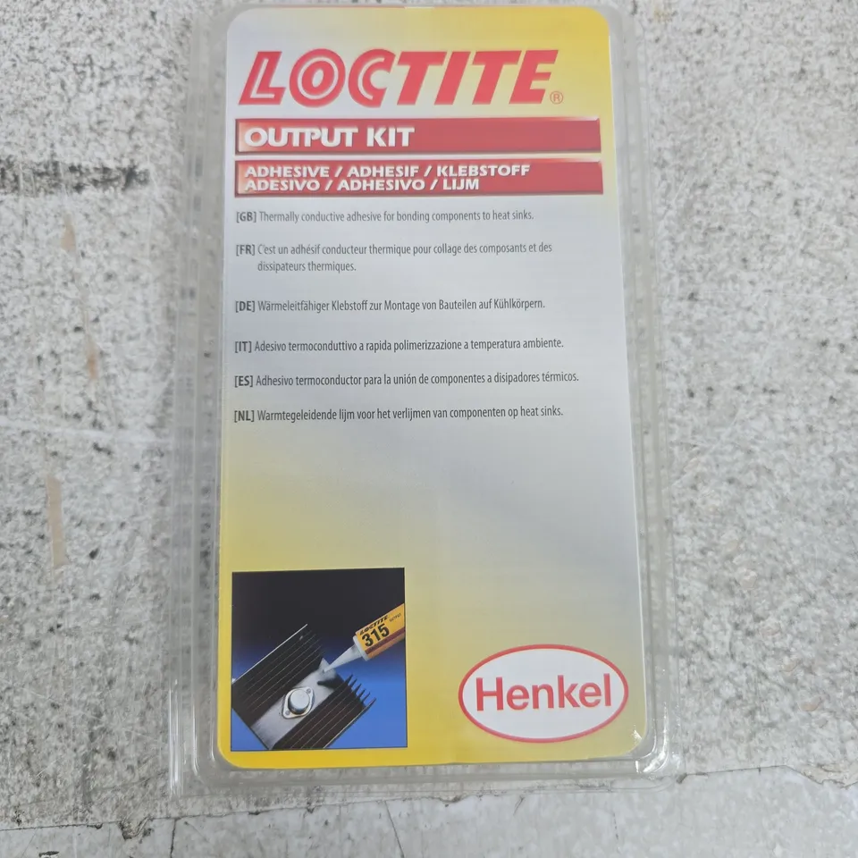 LOCTITE OUTPUT KIT ADHESIVE SET – HENKEL (UK PACKAGING)