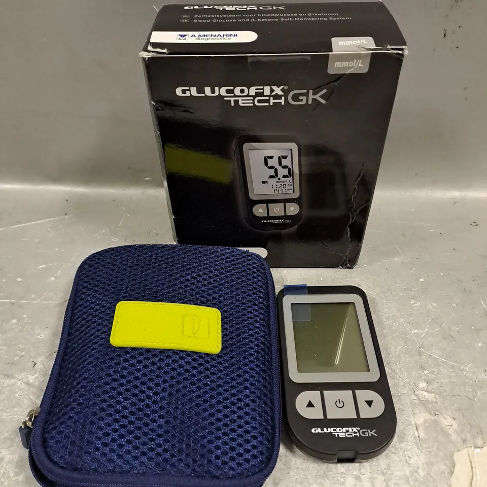 BOXED GLUCOFIX TECH GK BLOOD GLUCOSE MONITOR 