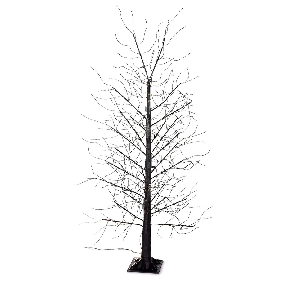HOME REFLECTIONS MULTI FUNCTION MICRODOT DEW DROP LED TREE - BLACK