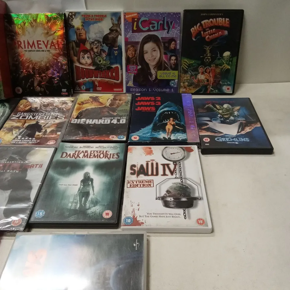APPROXIMATELY 18 ASSORTED DVDS AND FILMS