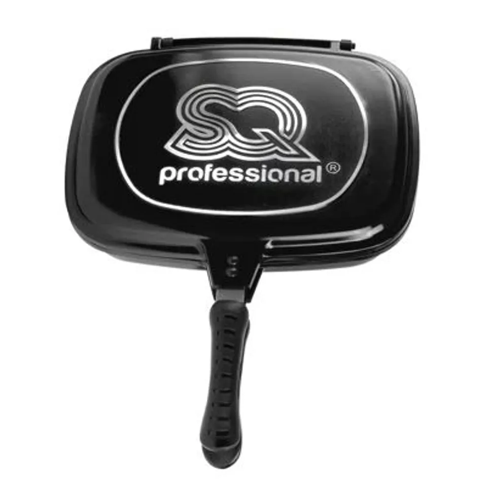BOXED SQ PROFESSIONAL NEA GRIL NON-STICK DOUBLE SIDED GRILL PAN 