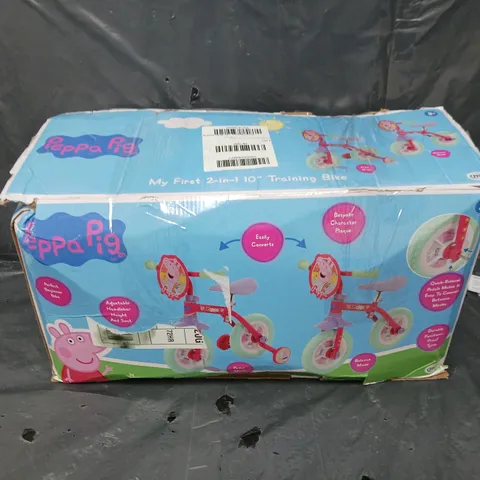 PEPPA PIG 2-IN-1 10 INCH TRAINING BIKE