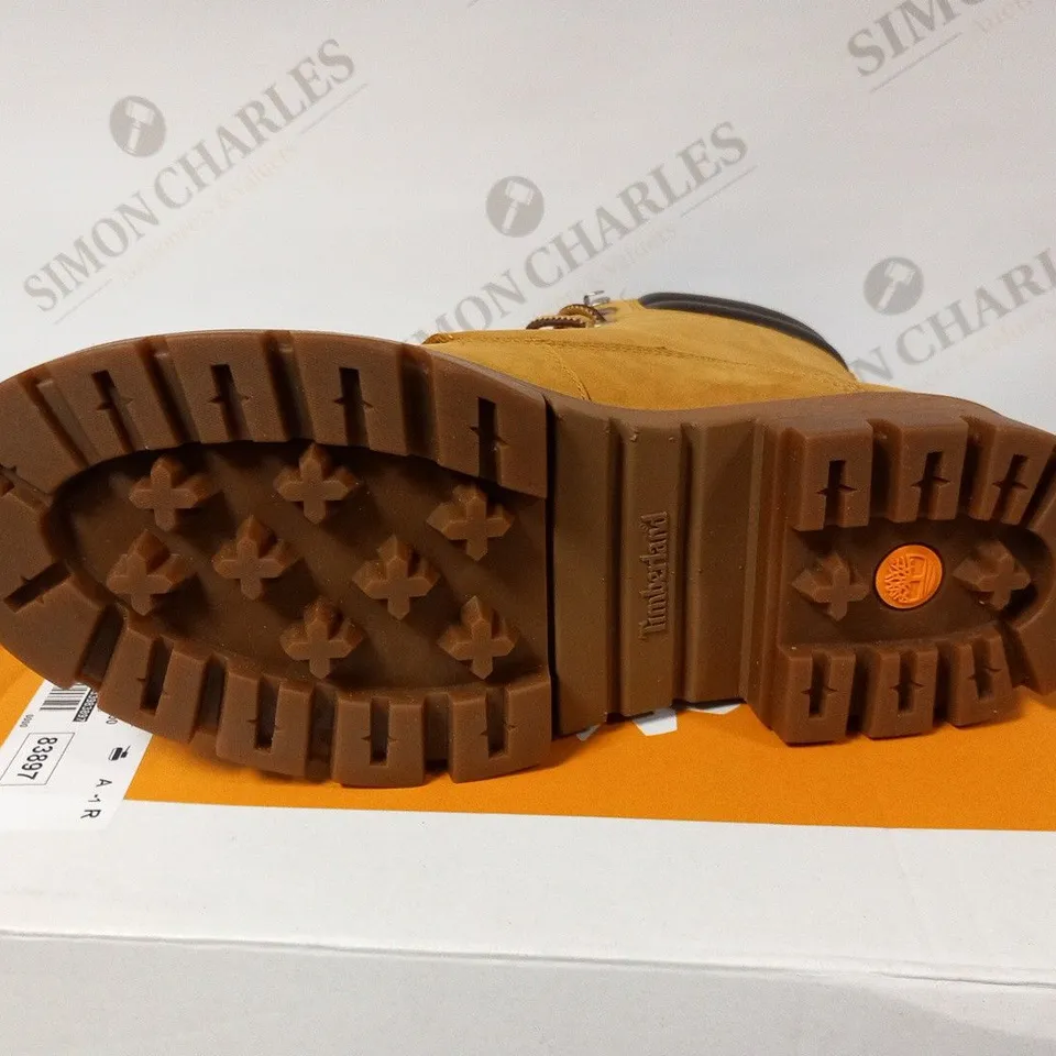 BOXED TIMBERLAND CORTINA VALLEY 6 IN WATERPROOF BOOT WHEAT NUBUCK SIZE 7.5