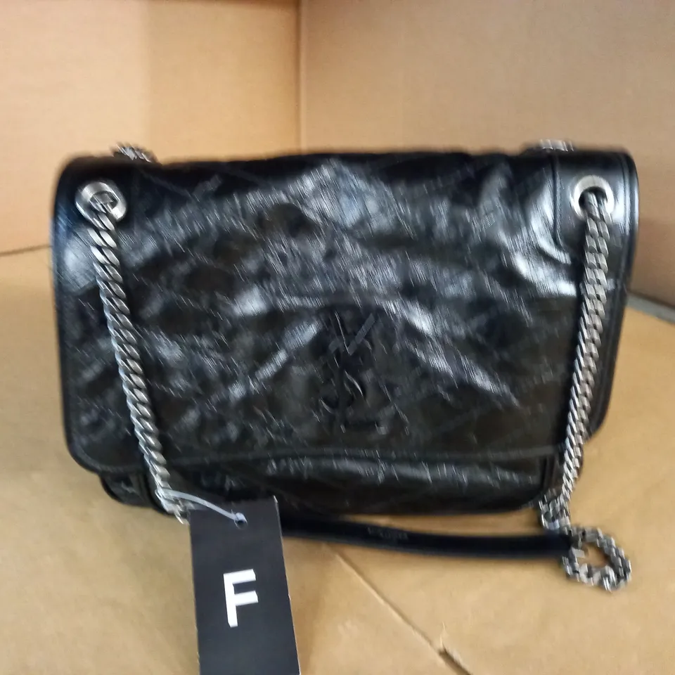 SAINT LAURENT BLACK NIKI SHOULDER BAG 