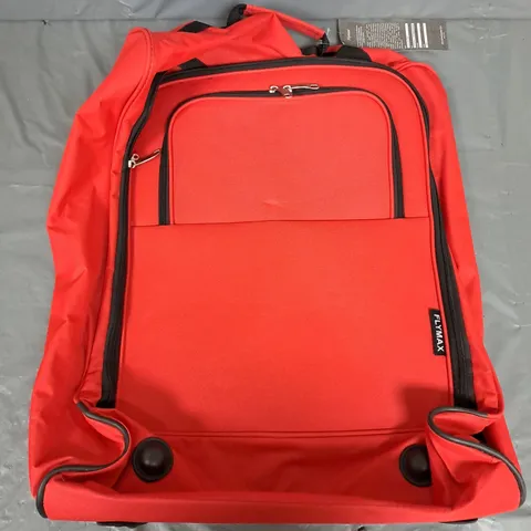 FLYMAX WHEELED LUGGAGE CASE IN RED