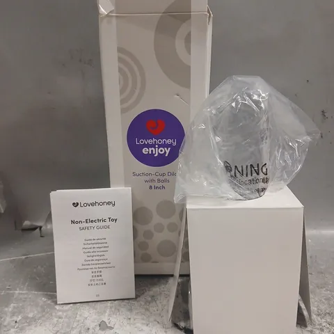 LOVEHONEY SUCTION CUP 8" DILDO WITH BALLS