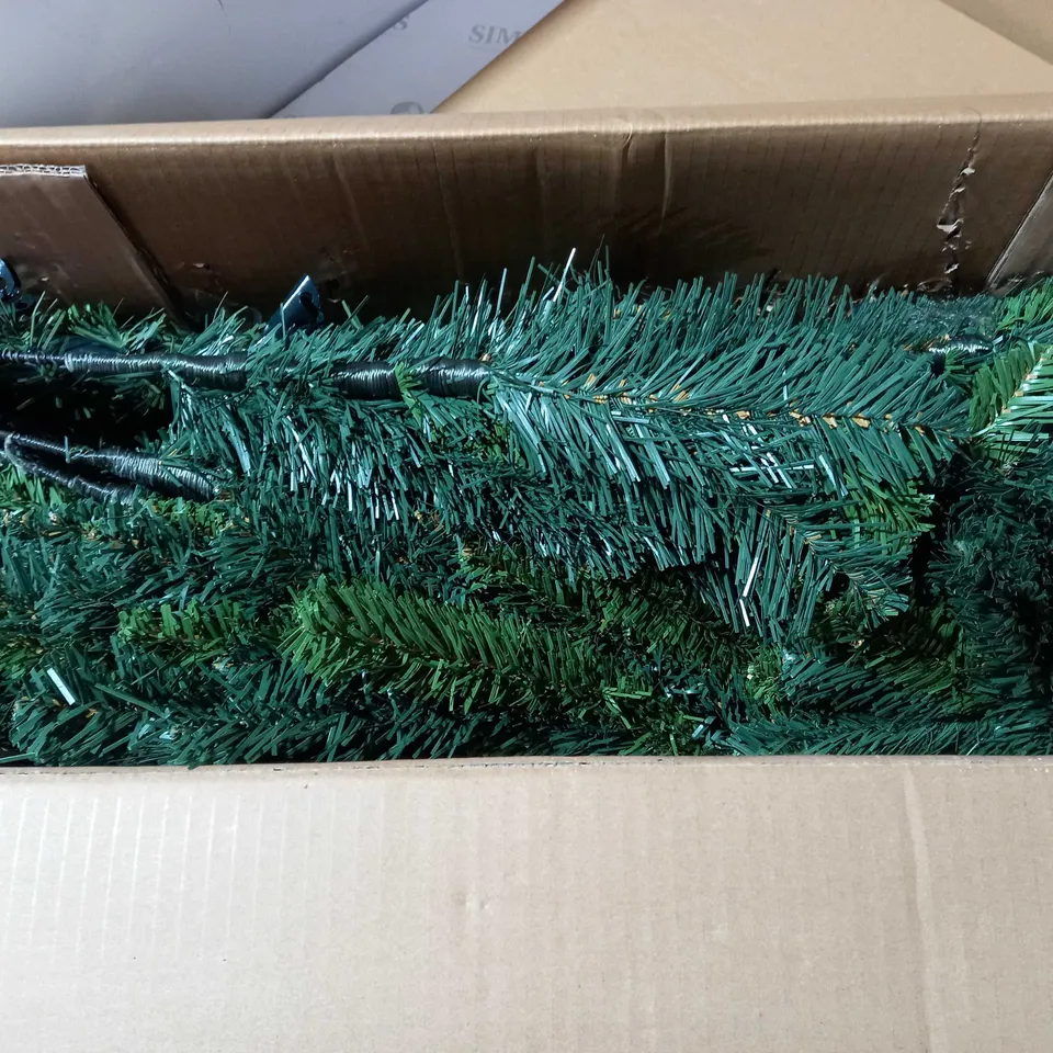 BOXED 6FT SPACE SAVING HALF TREE - COLLECTION ONLY RRP £49.99