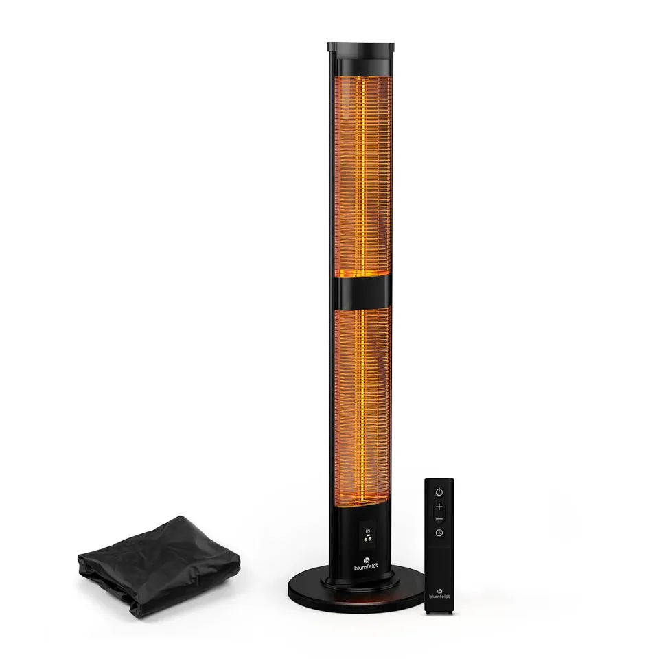 BLAZETOWER 3000W FREESTANDING INFRARED HEATER​ BLACK