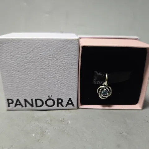 BOXED PANDORA MARCH ETERNITY CIRCLE DANGLE CHARM