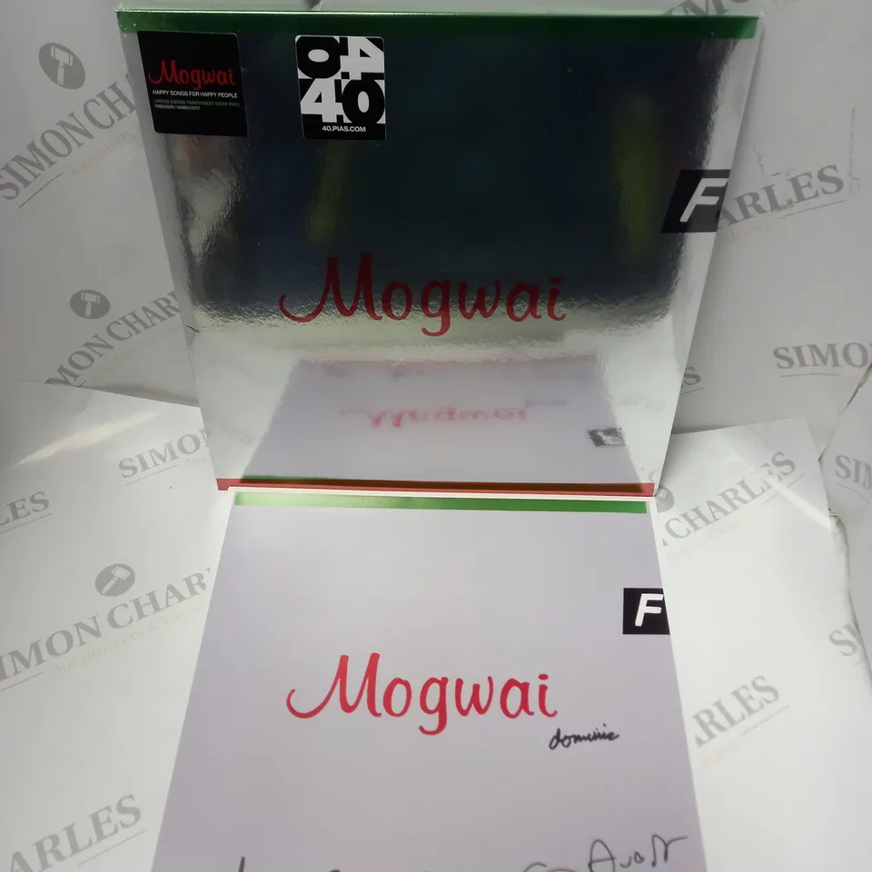 SEALED MOGWAI HAPPY SONGS FOR HAPPY PEOPLE VINYL WITH SIGNED CARD