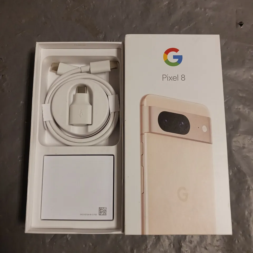 BOXED GOOGLE PIXEL 8 MOBILE PHONE IN BEIGE - GPJ41