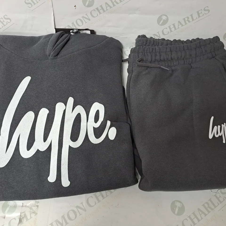 HYPE GREY TRACKSUIT SCRIPT KIDS - 16YEARS
