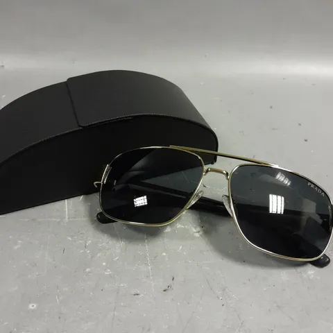 PRADA LINEA ROSSA LOGO FRAMED SUNGLASSES