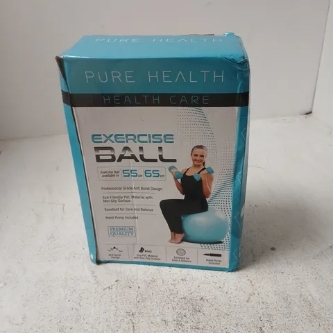 PURE HEALTH EXERCISE BALL – 55 CM / 65 CM (BOXED)