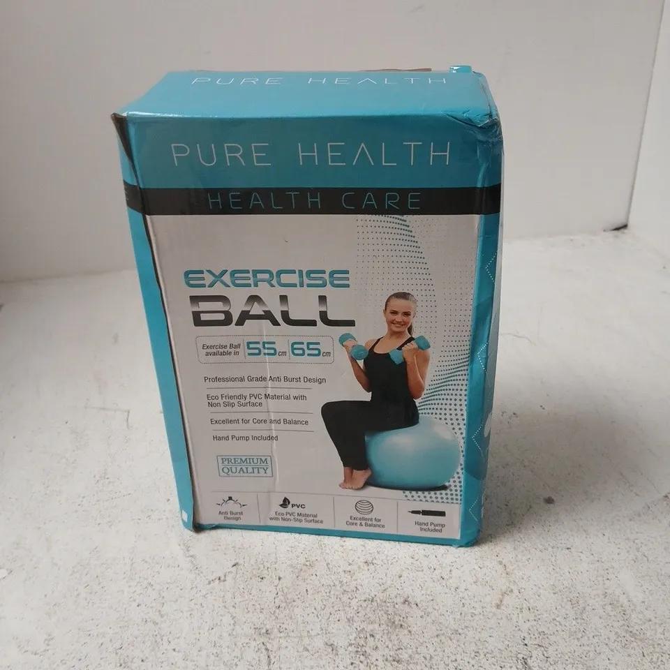 PURE HEALTH EXERCISE BALL – 55 CM / 65 CM (BOXED)