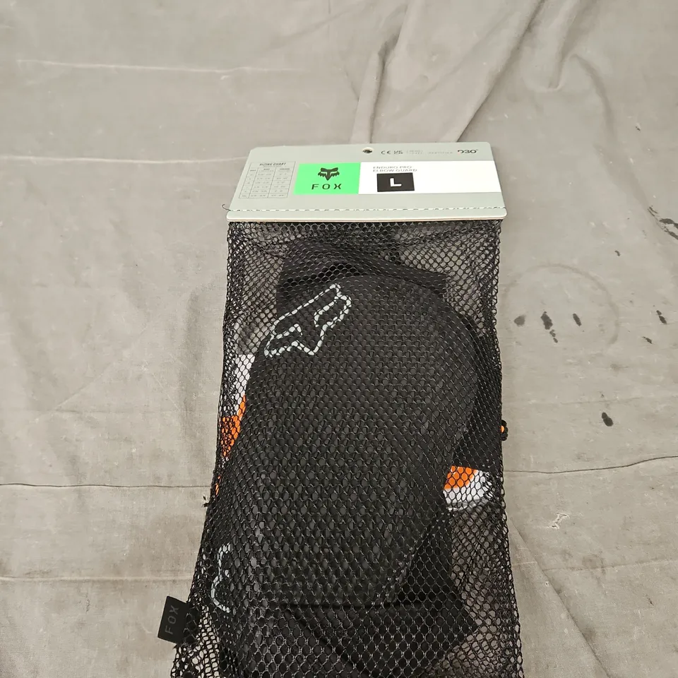 FOX ENDURO PRO ELBOW GUARD IN BLACK SIZE L