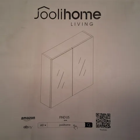 BOXED JOOLIHOME BATHROOM MIRROR CABINET