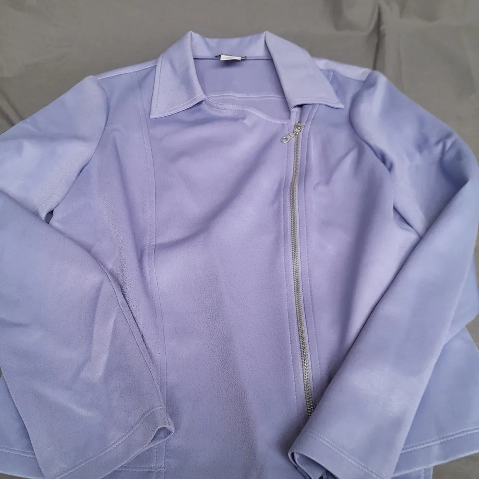 KIM&CO PURPLE ZIP UP JACKET - SMALL
