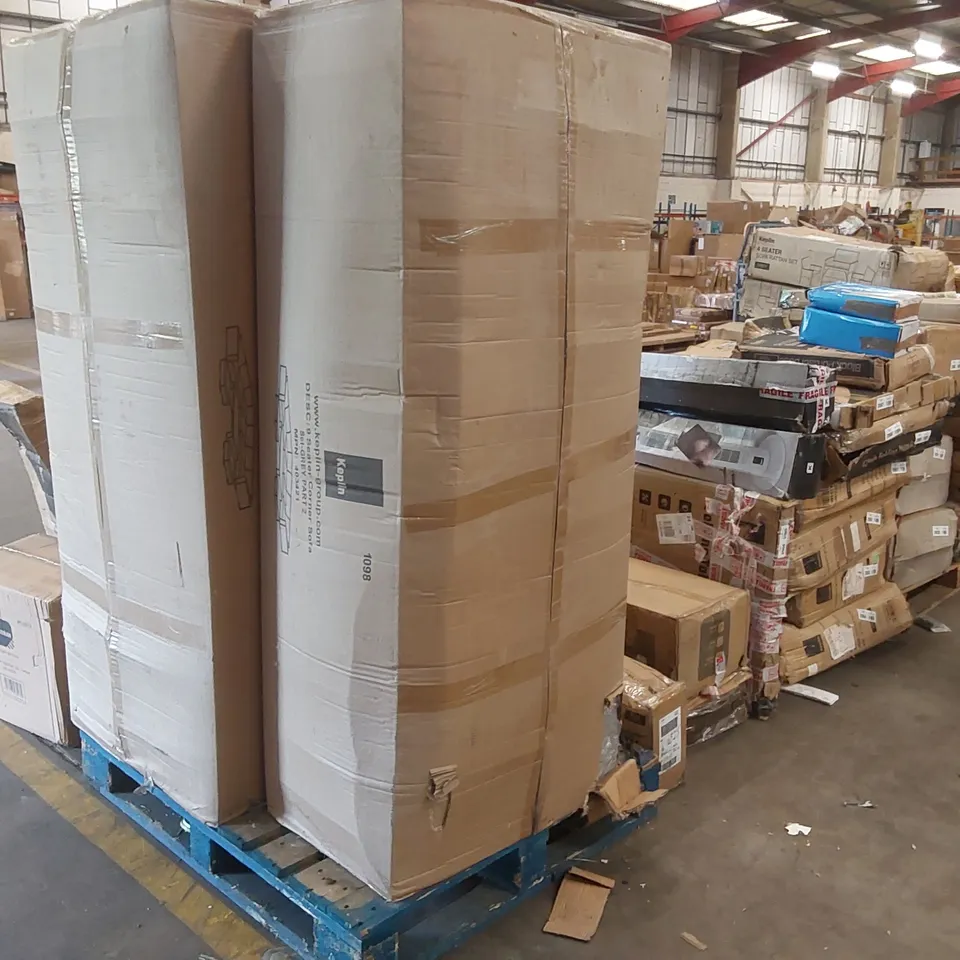 PALLET CONTAINING 3x BOXES OF KEPLIN CORNER SOFA PARTS