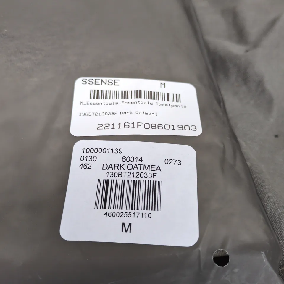 ESSENTIALS FEAR OF GOD DARK OATMEL SWEATPANTS MEDIUM BAGGED