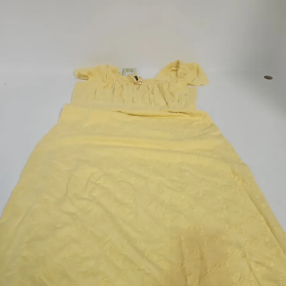 NOBODY'S CHILD MELISSA MIDI DRESS – YELLOW, UK 14