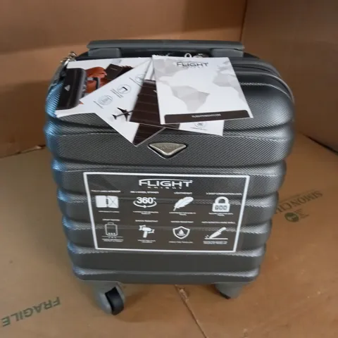 flight knight grey hard shelled case with combination lock