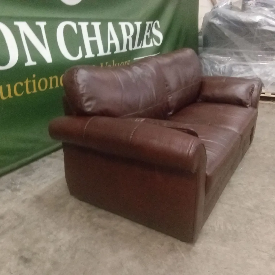 VANTAGE ITALIAN LEATHER 3 SEATER SOFA RRP £1199