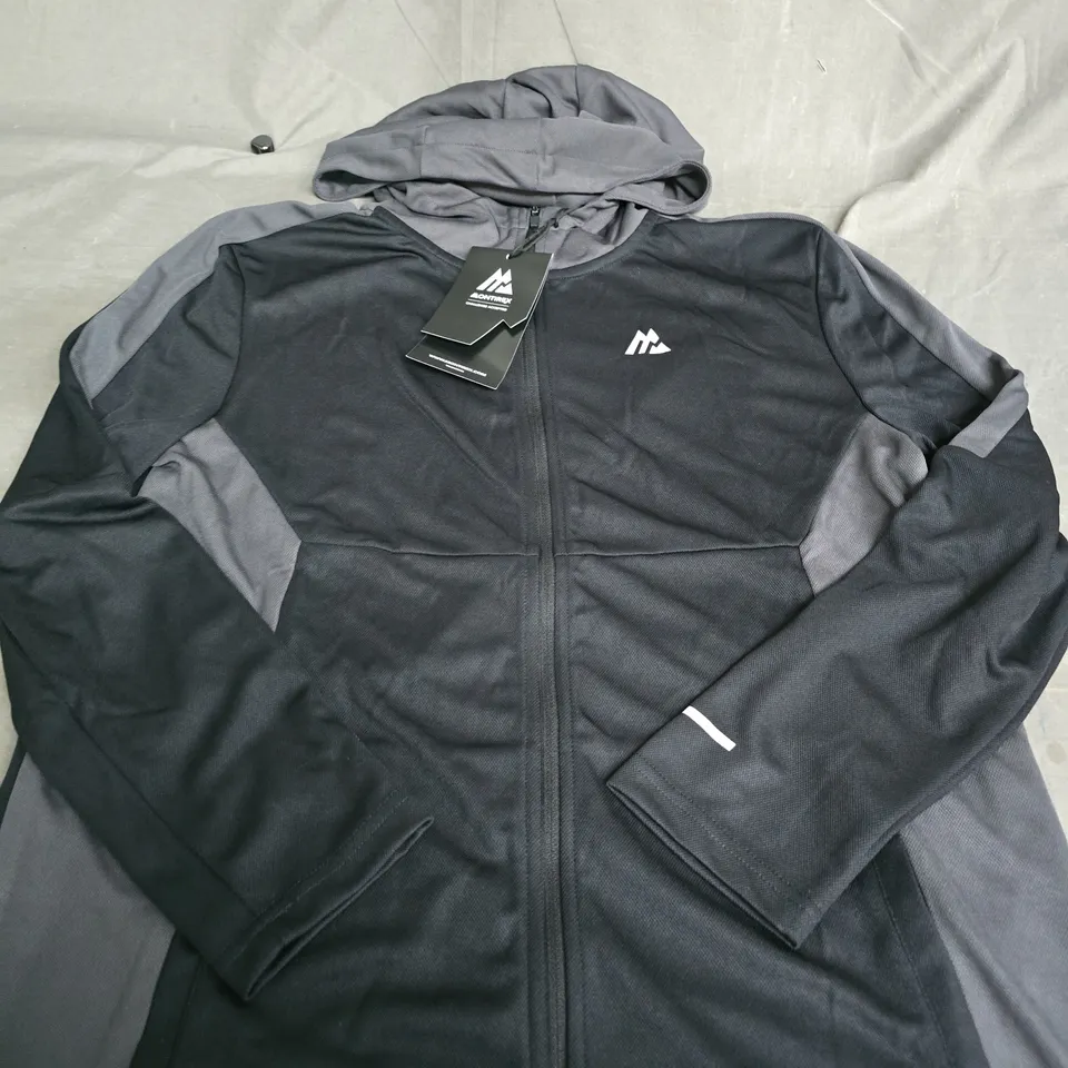 MONTIREX B PACE 2.0 TRACKSUIT JACKET – BLACK/ASPHALT, UK XL - KIDS
