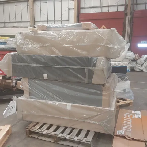 PALLET CONTAINING APPROXIMATELY 4x ASSORTED DIVAN BASE PARTS, 2x HEADBOARDS