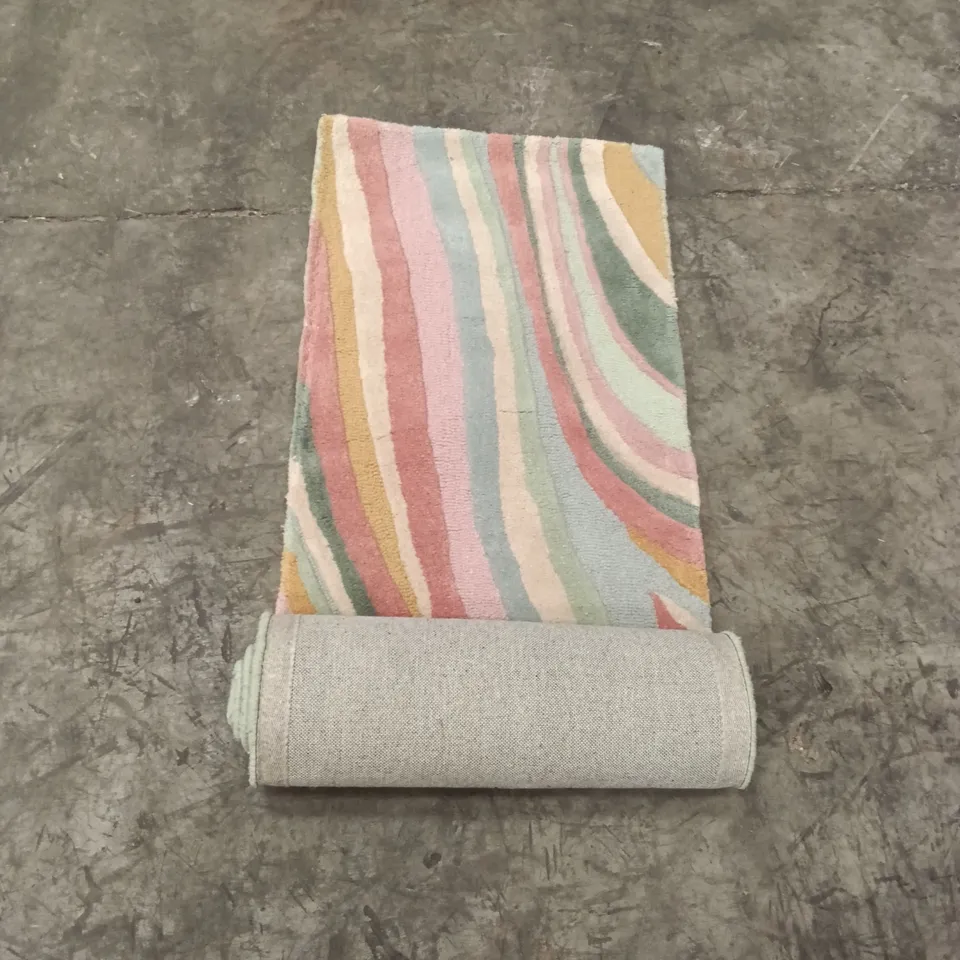 STILLAGE TO CONTAIN APPROXIMATELY 19X DESIGNER AREA RUGS
