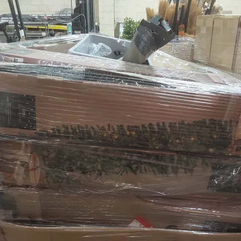 PALLET CONTAINING A VERY LARGE QUANTITY OF ASSORTED CHRISTMAS DECORATIONS ECT