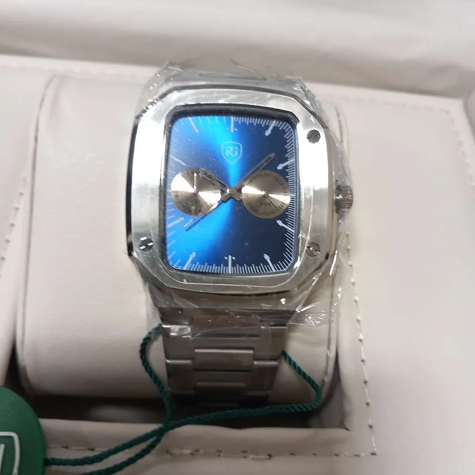 MENS RAYMOND GAUDIN WATCH – MULTI FUNCTION DIAL – STAINLESS CASE & STRAP – 5ATM WATER RESISTANT - WOODEN GIFT BOX – EST £980