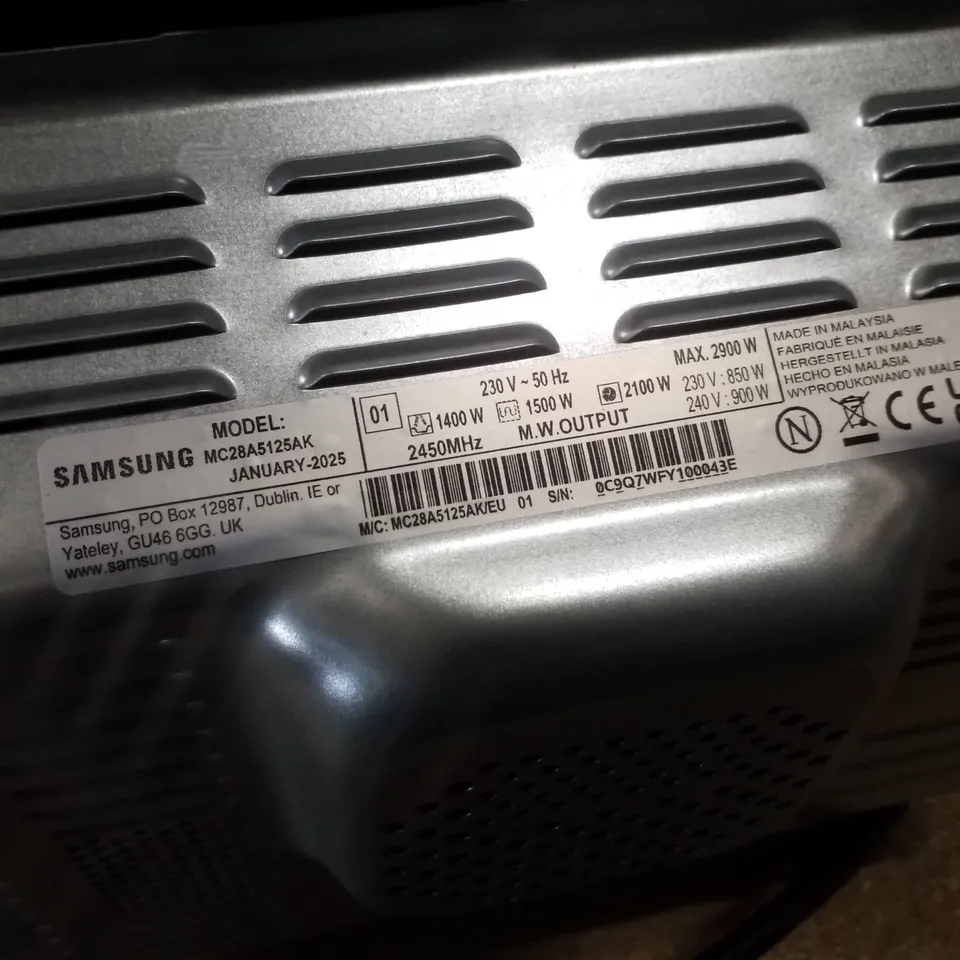 SAMSUNG MC28A5125AK CONVECTION MICROWAVE WITH SENSORCOOK 28L