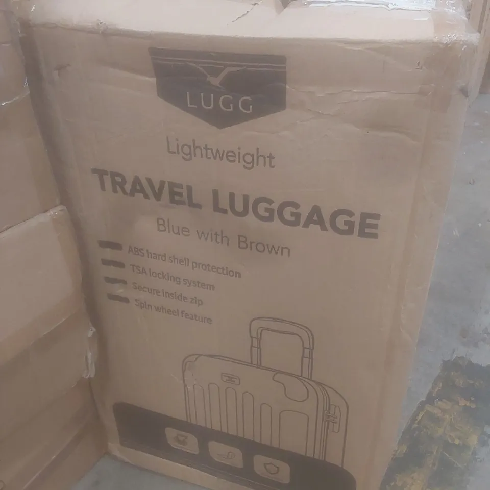 BOXED LUGG LIGHTWEIGHT TRAVEL LUGGAGE CASE