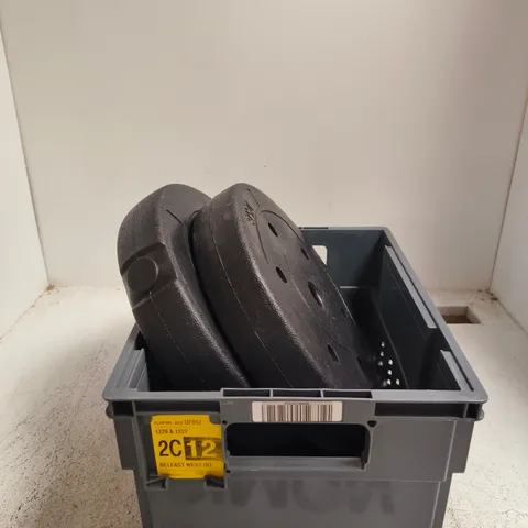 2 X 10KG BARBELL WEIGHTS
