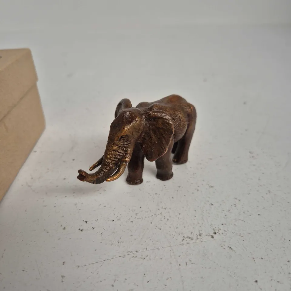 MATBRONZE ELEPHANT BRONZE FIGURINE