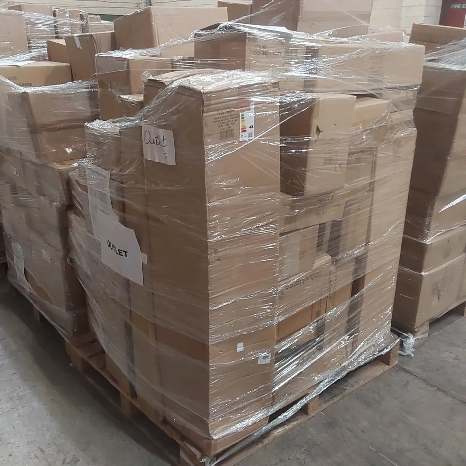 PALLET CONTAINING A VERY LARGE QUANTITY OF HOME LIGHTING PRODUCTS