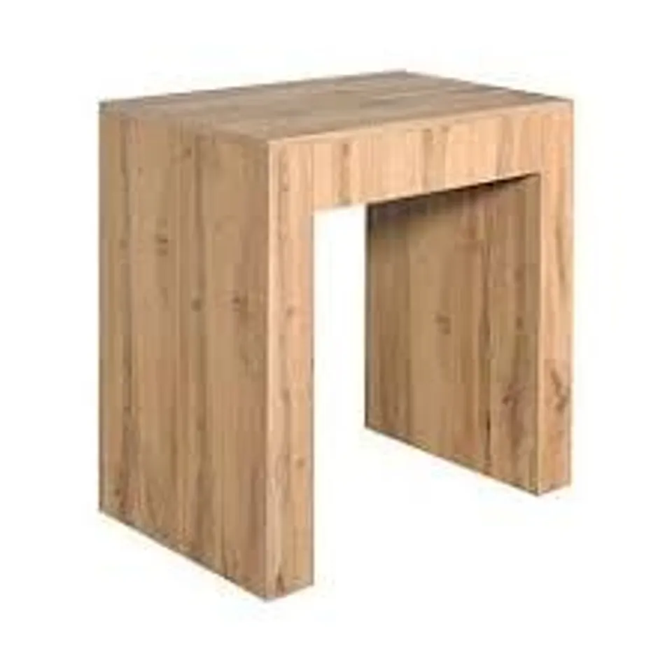 ALLIN NATURAL OAK EXTENDABLE CONSOLE- 1 BOX