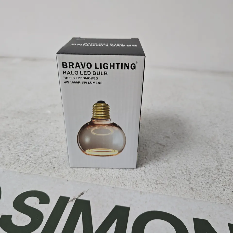 BRAVO LIGHTING HALO LED BULB – E27, SMOKED FINISH, 4W, 1900K, 180LM (BOXED)